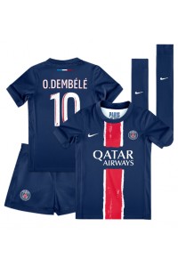 Paris Saint-Germain Ousmane Dembele #10 Babytruitje Thuis tenue Kind 2024-25 Korte Mouw (+ Korte broeken)